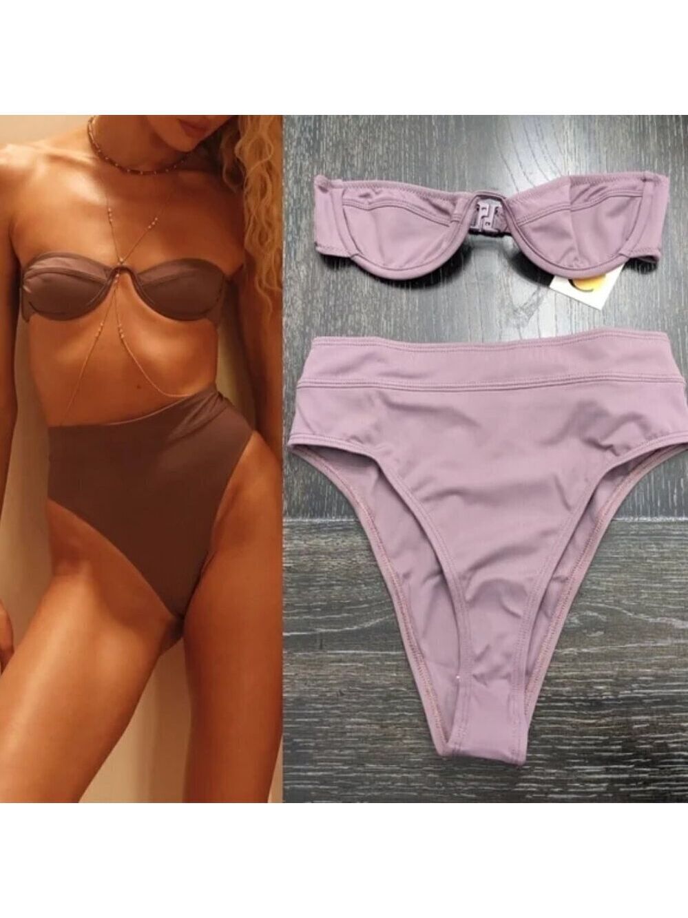 NWT Tropic of C | Mariel top and Venus bottom in Raisin
